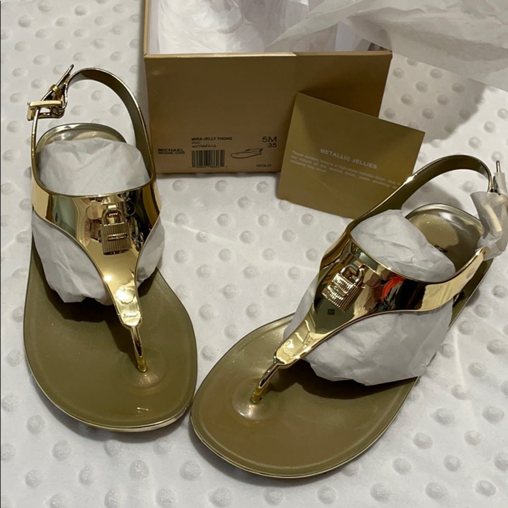Michael Kors Mira Jelly Thong Size 5 Brand New